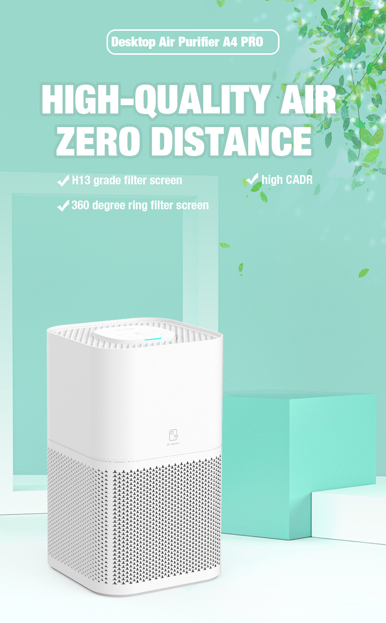 Olansi A4Proデスクトップポータブルミニ空気清浄機アマゾン