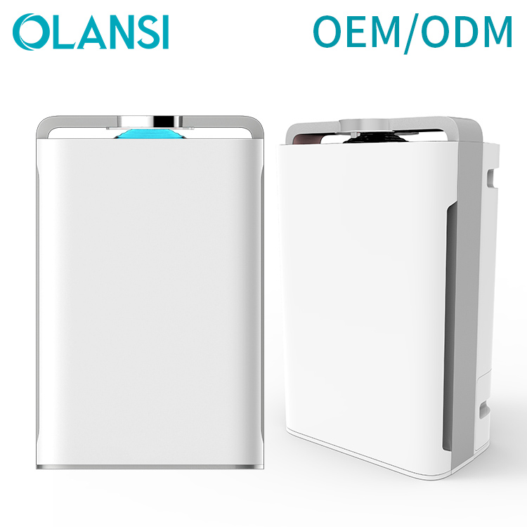 PM2.5を持つ加湿器の低雑音省電力塵埃センサーの空気清浄機を持つOlansi K08A WiFi対照CADR 488空気清浄機
