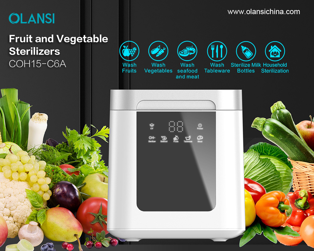 米国とカナダの家庭用の最高の超音波オゾン果物と野菜の洗濯機洗浄機と野菜の果物滅菌器クリーナー洗濯機洗濯機